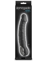 Renegade Rimmer Vibrating Dong With Handle Black Vibrating Dildos